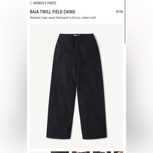 Buck Mason Women’s Baja Twill Pants